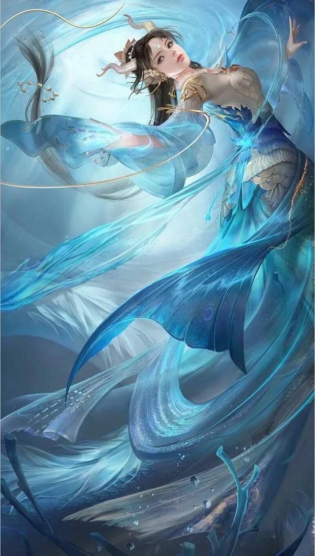 蓝色妖姬怎么画可爱（我来教）(15)