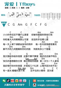 ​尤克里里新手入门曲谱（十首单曲弹唱曲谱合辑）