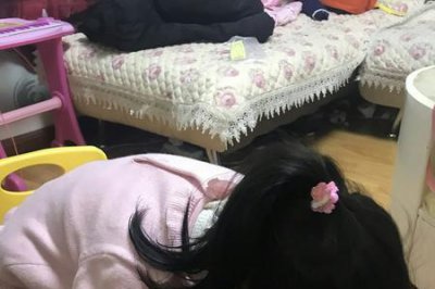 ​给妈妈洗脚的过程