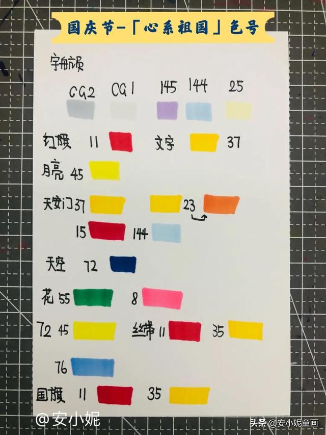 国庆节的红色画（国庆节主题画心系祖国）(7)