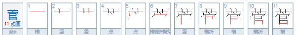 菅的读音和组词,菅怎么读图1
