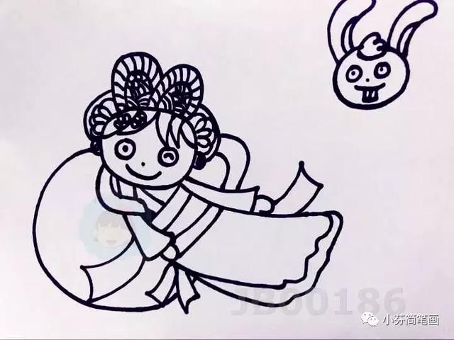 中秋节的主题儿童画大全（中秋节儿童画详情步骤）(8)