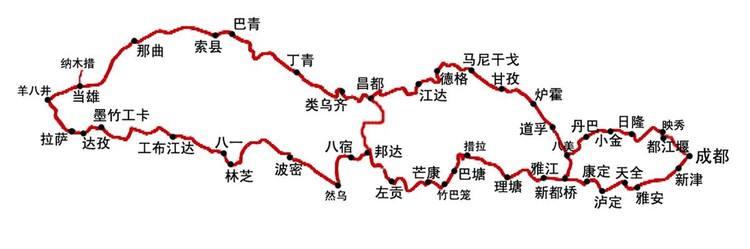 川藏线攻略自驾游最佳路线图（写给准备自驾川藏线的你）(3)
