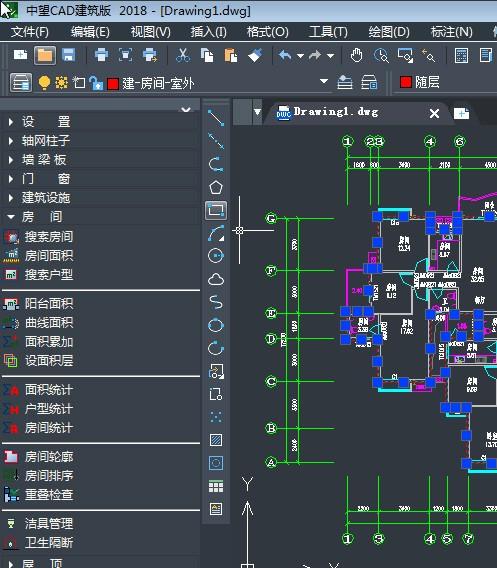 中望建筑cad激活码激活步骤（智能化计算功能快速完成面积统计）(1)