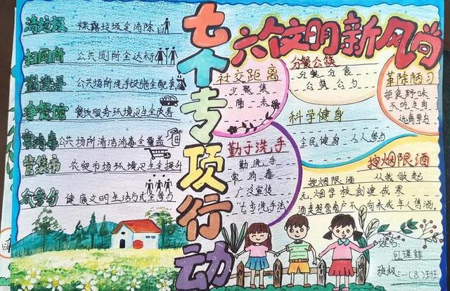 爱国卫生手抄报简单漂亮得过奖（创意又好看的爱国卫生）(3)