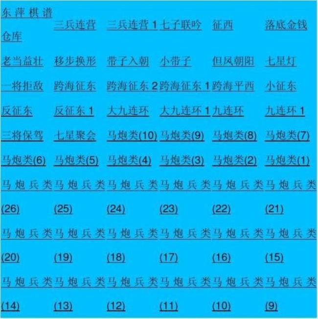 象棋10步必背口诀顺口溜七岁儿童