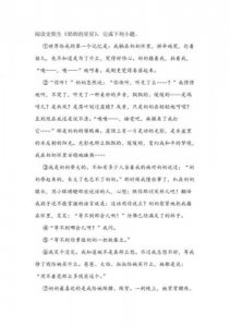 ​奶奶的星星阅读答案初中巾  奶奶的星星阅读理解答案