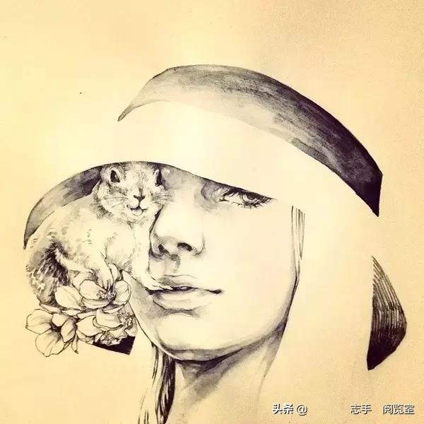 50张速写人物临摹图超全（50幅非常酷的人物速写）(46)