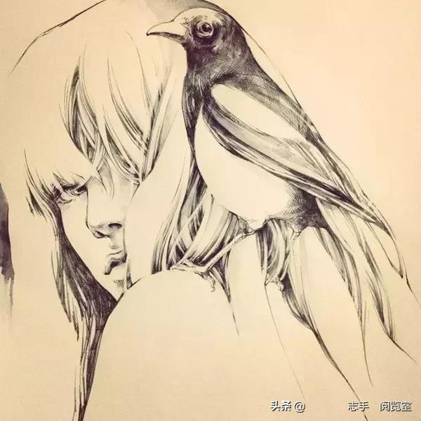 50张速写人物临摹图超全（50幅非常酷的人物速写）(11)