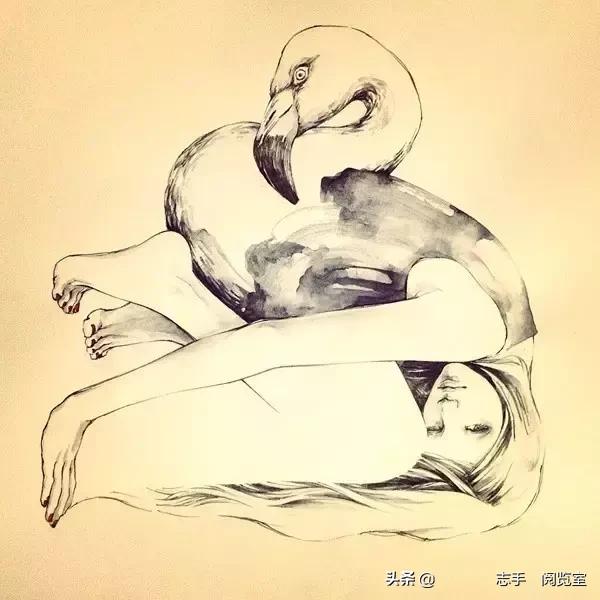 50张速写人物临摹图超全（50幅非常酷的人物速写）(45)