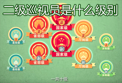​二级巡视员是什么级别，巡视员的级别和任职条件