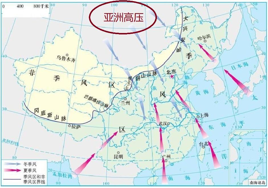 冬季风发源地在哪里(冬季风是什么方向的风)