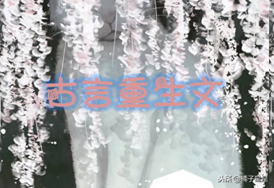 ​推文：五本古言重生文，女主或男主重生，倾城佳人和忠仆之妻推荐