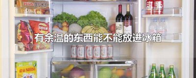 ​有点余温可以放进冰箱吗英文 还有点余温的食物放冰箱好吗