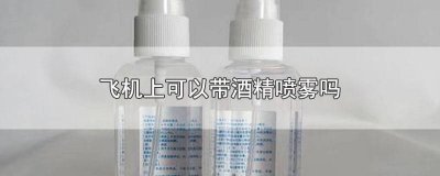 ​飞机上可以带酒精喷雾吗多少毫升 飞机上可以携带酒精喷雾吗