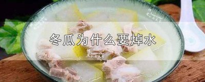 ​冬瓜需要焯水吗焯水多久才能吃 冬瓜用水焯多长时间