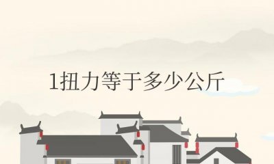 ​一扭力等于多少公斤换算表