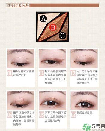凯朵kate觉醒钻光闪耀杏仁三色眼影使用方法及画法步骤