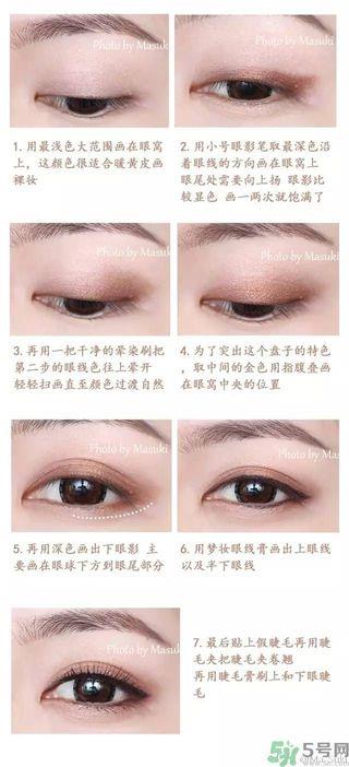 凯朵kate觉醒钻光闪耀杏仁三色眼影使用方法及画法步骤