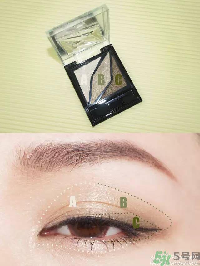 凯朵kate觉醒钻光闪耀杏仁三色眼影使用方法及画法步骤