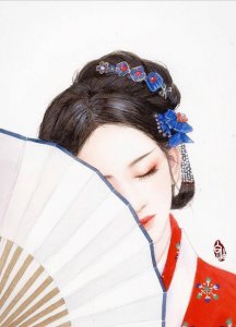 ​古风动漫超唯美，手绘插画女画！喜欢临摹起来哦~