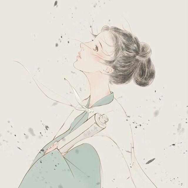 古风动漫超唯美，手绘插画女画！喜欢临摹起来哦~