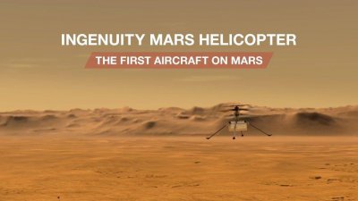 ​火星直升机 Ingenuity 将实现人类在地球之外的首次动力飞行