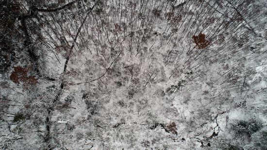 航拍南京雪景：到处白雪皑皑银装素裹