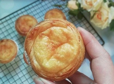 ​又酥又脆的全蛋蛋挞，想要口感更细腻，面粉多处理1步就搞定