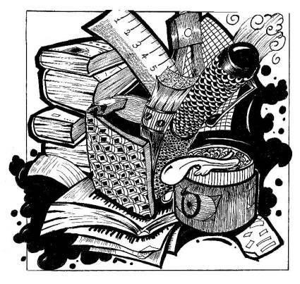 四川美术学院设计黑白装饰画优秀作品（1）