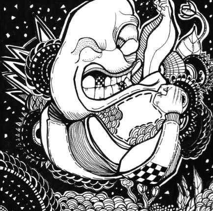 四川美术学院设计黑白装饰画优秀作品（1）