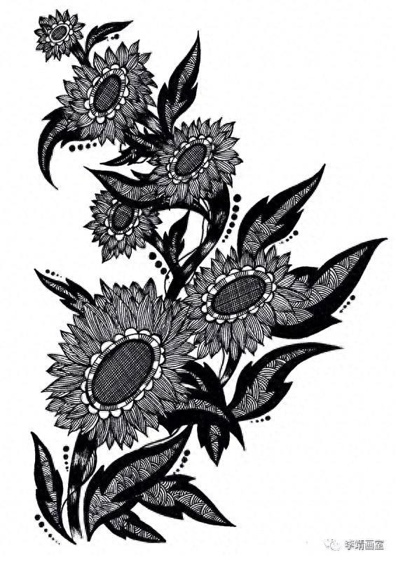 四川美术学院设计黑白装饰画优秀作品（1）