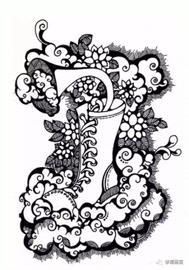 四川美术学院设计黑白装饰画优秀作品（1）