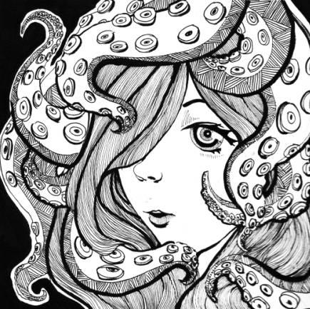 四川美术学院设计黑白装饰画优秀作品（1）