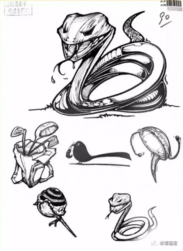 四川美术学院设计黑白装饰画优秀作品（1）