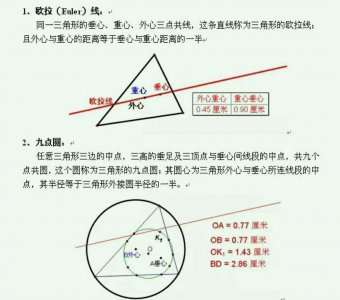 ​平面几何的17个著名定理，助力中考，快帮孩子收藏