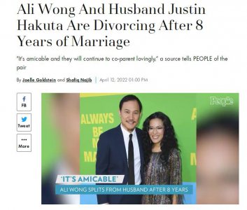 ​中越混血老司机，单口喜剧演员黄阿丽 Ali Wong 宣布离婚
