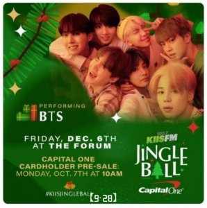 ​防弹确定出演美国“Jingle Ball”年末巡演；B-BOMB 10月10日义警入伍；姜丹
