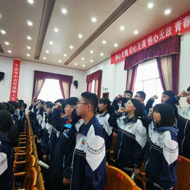 校园新团员入团仪式（凝聚青春挥扬团旗）(7)