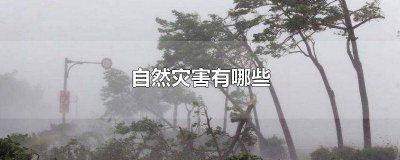 ​自然灾害产生的原因危害 自然灾害有啥