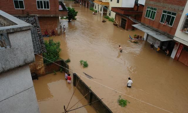 夏季洪涝灾害概念