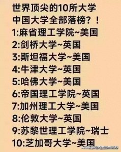 ​世界顶级的10所大学