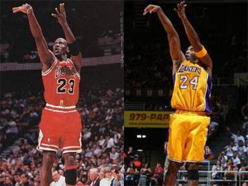 多图对比，科比和乔丹的投篮姿势到底有多像？ 简直一模一样