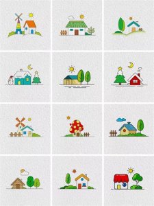 ​（236）寥寥数笔，风景简笔画合集更新了，拿走不谢