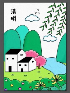 ​（二十二）一笔一划，教你画清明简笔画，保证让你暴赞