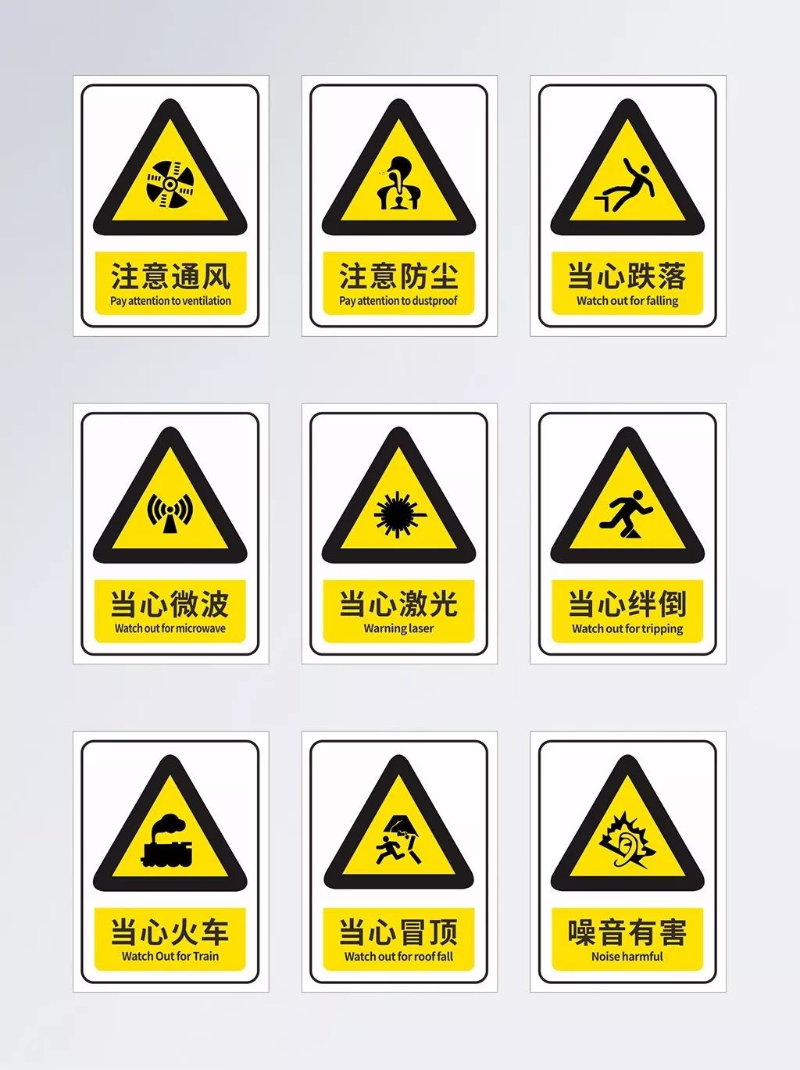 注意危险标志(安全警示标志的背后含义讲解)