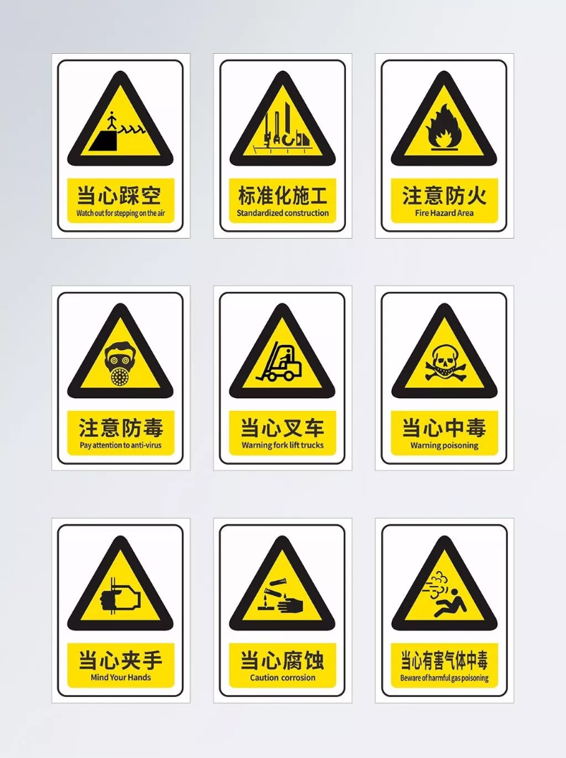 注意危险标志(安全警示标志的背后含义讲解)