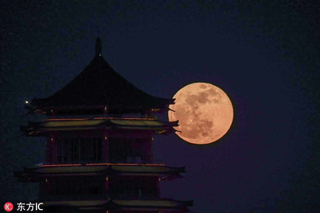 你看这个月亮它又大又圆，2019首轮“超级月亮”昨晚现身，美skr人