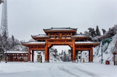 永修云居山：银装素裹 分外妖娆