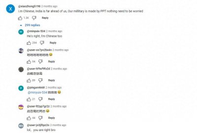 ​外国人对比中印军力，中国网友：这波战忽我给满分！